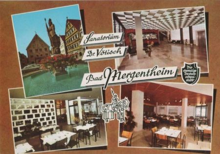 Bad Mergentheim - Sanatorium Dr. Vötisch - ca. 1980 Bad Mergentheim - Sanatorium Dr. Vötisch - ca. 1980