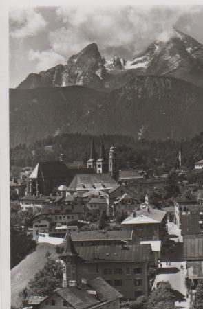 Berchtesgaden mit Watzmann - ca. 1955 Berchtesgaden mit Watzmann - ca. 1955