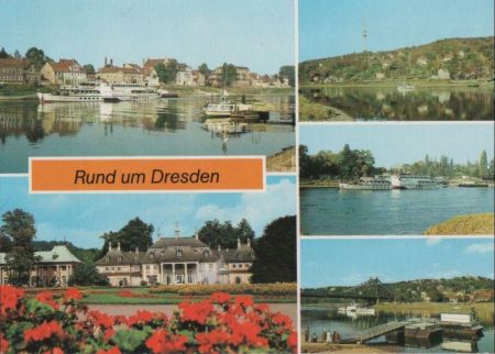 Dresden - Umgebung, u.a. Laubegast, Fähre - 1989 Dresden - Umgebung, u.a. Laubegast, Fähre - 1989