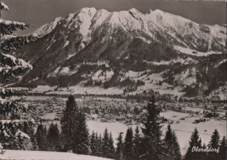 Oberstdorf - mit Nebelhorn - 1957 Oberstdorf - mit Nebelhorn - 1957