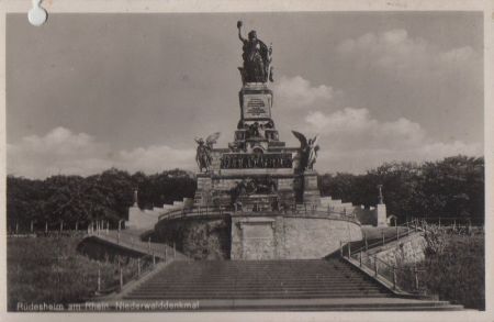 Rüdesheim - Niederwalddenkmal - 1937 Rüdesheim - Niederwalddenkmal - 1937