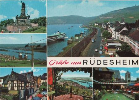 Rüdesheim - mit 6 Bildern - ca. 1980 Rüdesheim - mit 6 Bildern - ca. 1980