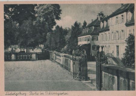 Ludwigsburg - Partie im Schloßgarten - ca. 1950 Ludwigsburg - Partie im Schloßgarten - ca. 1950