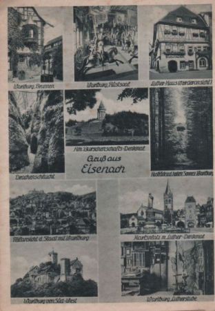 Eisenach - u.a. Drachenschlucht - ca. 1950 Eisenach - u.a. Drachenschlucht - ca. 1950