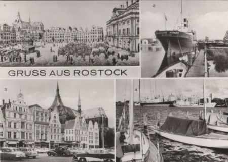 Rostock - u.a. Neuer Markt (Litho um 1840) - 1978 Rostock - u.a. Neuer Markt (Litho um 1840) - 1978
