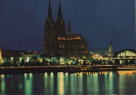 Köln - Dom in Festbeleuchtung - ca. 1980 Köln - Dom in Festbeleuchtung - ca. 1980