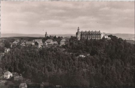 Bad Wildungen - Alt-Wildungen und Schloß Friedrichstein - ca. 1960 Bad Wildungen - Alt-Wildungen und Schloß Friedrichstein - ca. 1960