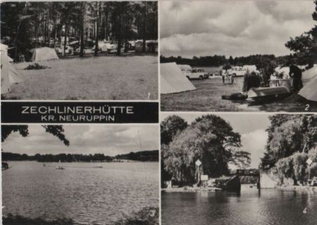 Rheinsberg-Zechlinerhütte - u.a. Einfahrt in den Kanal - 1979 Rheinsberg-Zechlinerhütte - u.a. Einfahrt in den Kanal - 1979