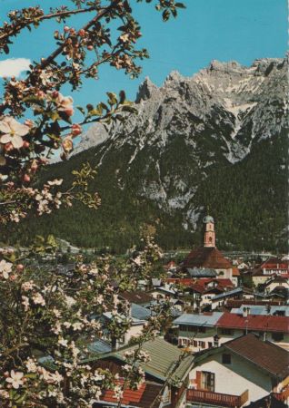 Mittenwald - gegen Karwendelgebirge - 1977 Mittenwald - gegen Karwendelgebirge - 1977
