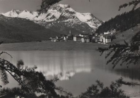 Schweiz - Silvaplana - mit Piz La Margna - ca. 1965 Schweiz - Silvaplana - mit Piz La Margna - ca. 1965