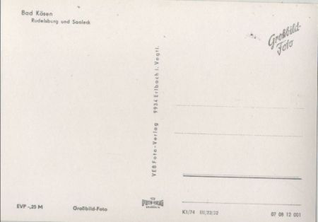 Bad Kösen - Rudelsburg und Saaleck Bad Kösen - Rudelsburg und Saaleck