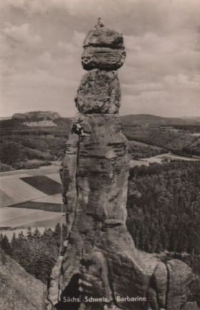 Sächsische Schweiz, Barbarine - 1962 Sächsische Schweiz, Barbarine - 1962