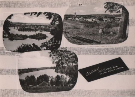 Feldberg, Feldberger Seenlandschaft - 3 Teilbilder - 1963 Feldberg, Feldberger Seenlandschaft - 3 Teilbilder - 1963