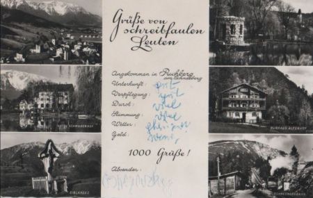 Österreich - Puchberg am Schneeberg - 6 Teilbilder - 1962 Österreich - Puchberg am Schneeberg - 6 Teilbilder - 1962