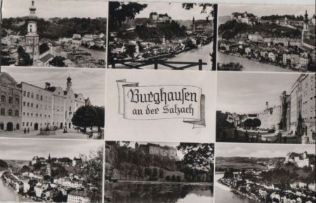 Burghausen - 8 Teilbilder - 1963 Burghausen - 8 Teilbilder - 1963