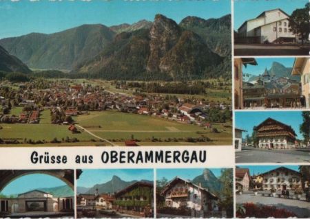 Oberammergau - 8 Teilbilder - ca. 1975 Oberammergau - 8 Teilbilder - ca. 1975