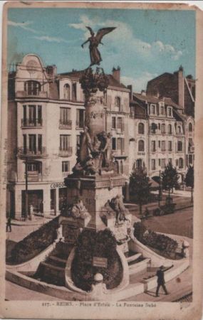 Frankreich - Reims - Place de Erlon - 1928 Frankreich - Reims - Place de Erlon - 1928