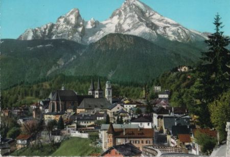 Berchtesgaden - mit Watzmann - 1965 Berchtesgaden - mit Watzmann - 1965