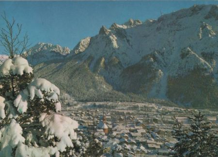 Mittenwald - gegen Karwendelgebirge - 1992 Mittenwald - gegen Karwendelgebirge - 1992