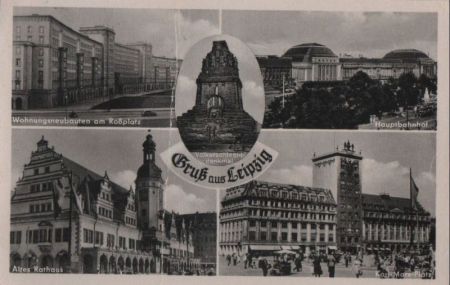 Leipzig - u.a. Völkerschlachtdenkmal - 1957 Leipzig - u.a. Völkerschlachtdenkmal - 1957