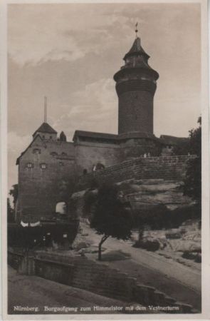 Nürnberg - Burgaufgang zum Himmelstor - 1932 Nürnberg - Burgaufgang zum Himmelstor - 1932