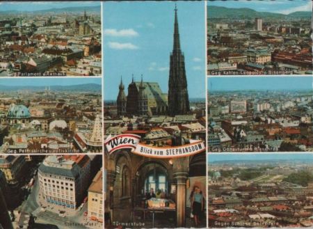 Österreich - Wien - Blick vom Stephansdom - 1969 Österreich - Wien - Blick vom Stephansdom - 1969