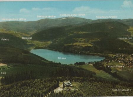 Titisee - Blick über den Hochfirst - 1984 Titisee - Blick über den Hochfirst - 1984