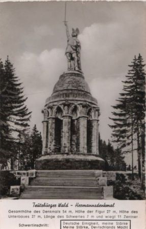 Hermannsdenkmal bei Hiddesen - ca. 1955 Hermannsdenkmal bei Hiddesen - ca. 1955