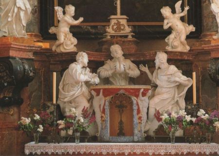 Neuzelle - Katholische Pfarrkirche, Hochaltar - ca. 1985 Neuzelle - Katholische Pfarrkirche, Hochaltar - ca. 1985