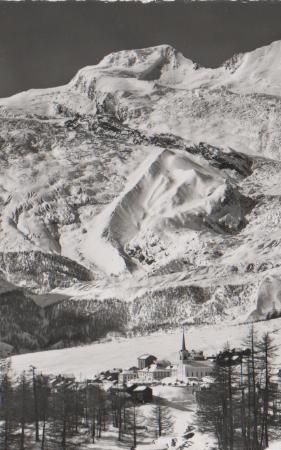 Schweiz - Saas-Fee mit Alphubel - 1952 Schweiz - Saas-Fee mit Alphubel - 1952