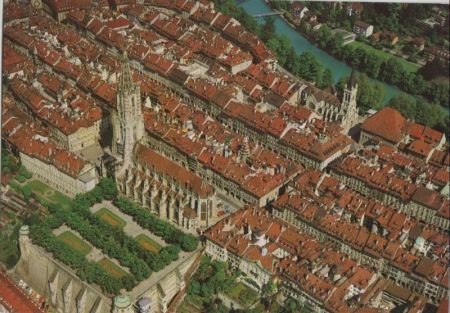 Schweiz - Bern - Blick auf Altstadt mit Münster - 1984 Schweiz - Bern - Blick auf Altstadt mit Münster - 1984