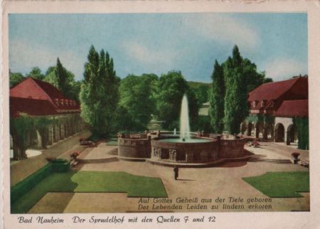Bad Nauheim - Sprudelhof mit Quellen - 1962 Bad Nauheim - Sprudelhof mit Quellen - 1962