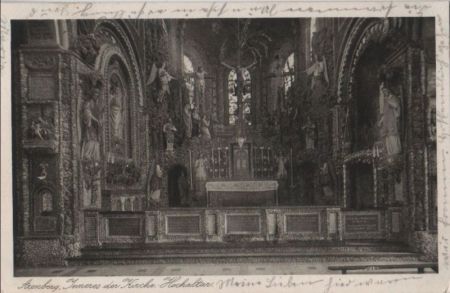 Koblenz-Arenberg - Inneres der Kirche, Hochaltar - 1928 Koblenz-Arenberg - Inneres der Kirche, Hochaltar - 1928