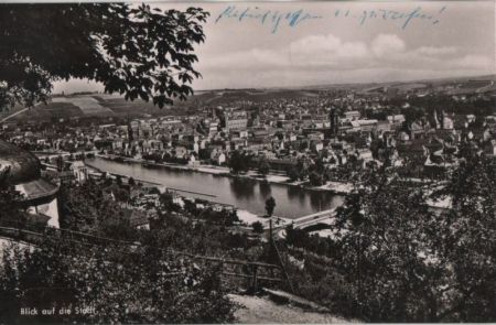 Würzburg - Blick auf die Stadt - 1956 Würzburg - Blick auf die Stadt - 1956
