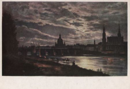 Dresden - bei Vollmond - Claussen - 1987 Dresden - bei Vollmond - Claussen - 1987