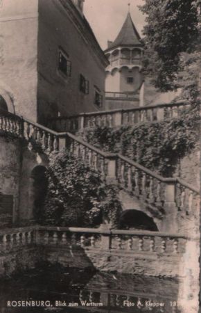 Österreich - Rosenburg - Blick zum Wartturm - ca. 1960 Österreich - Rosenburg - Blick zum Wartturm - ca. 1960