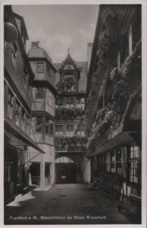 Frankfurt Main - Römerhöfchen im Haus Wannebach - ca. 1955 Frankfurt Main - Römerhöfchen im Haus Wannebach - ca. 1955