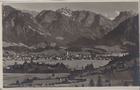 Oberstdorf - vom Jägersberg - ca. 1950 Oberstdorf - vom Jägersberg - ca. 1950