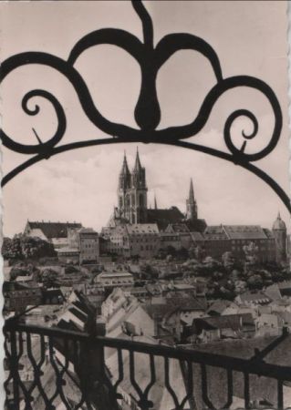 Meißen - Blick vom Rundgang des Frauenkirchturms - 1965 Meißen - Blick vom Rundgang des Frauenkirchturms - 1965