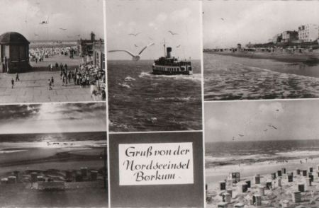 Borkum - 5 Teilbilder - 1965 Borkum - 5 Teilbilder - 1965