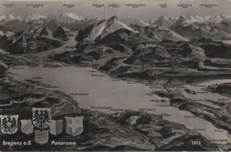 Österreich - Bregenz - Panorama - ca. 1960 Österreich - Bregenz - Panorama - ca. 1960