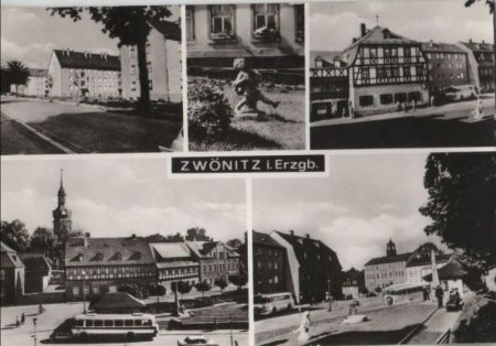 Zwönitz - mit 5 Bildern - ca. 1975 Zwönitz - mit 5 Bildern - ca. 1975