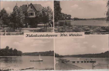 Koberbachtalsperre - mit 4 Bildern - ca. 1960 Koberbachtalsperre - mit 4 Bildern - ca. 1960