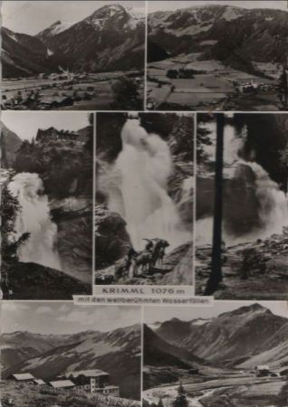 Österreich - Krimml - mit den Wasserfällen - 1968 Österreich - Krimml - mit den Wasserfällen - 1968