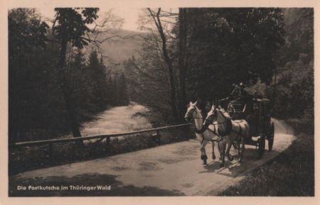 Thüringer Wald - Postkutsche - 1954 Thüringer Wald - Postkutsche - 1954
