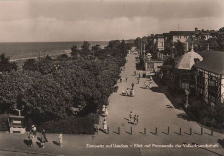Zinnowitz - Blick auf Promenade der Völkerfreundschaft - 1969 Zinnowitz - Blick auf Promenade der Völkerfreundschaft - 1969