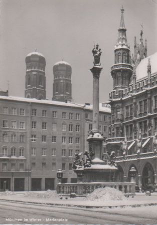 München - Marienplatz im Winter - 1957 München - Marienplatz im Winter - 1957