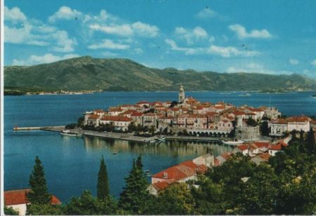 Kroatien - Korcula - Panorama - ca. 1980 Kroatien - Korcula - Panorama - ca. 1980
