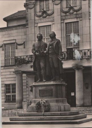 Weimar - Goethe-Schiller-Denkmal - 1968 Weimar - Goethe-Schiller-Denkmal - 1968
