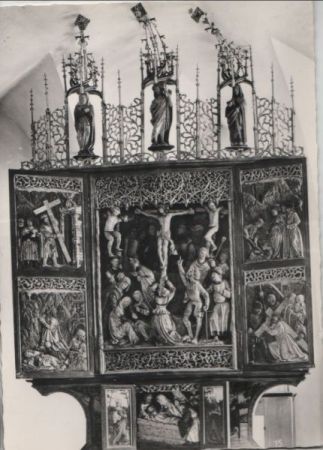 Österreich - Gebertsham - Pfarre, Altar Hl. Kreuz - ca. 1960 Österreich - Gebertsham - Pfarre, Altar Hl. Kreuz - ca. 1960